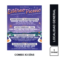 Combo x3 días Festival Estereo Picnic