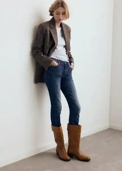 Botas Citry Cognac Talla 41 Mujer Mango