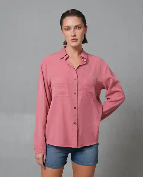 Camisa Mujer Rosa Talla S 219G013_ROS181436 Rifle