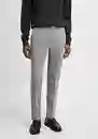 Pantalón Paulo Gris Talla 38 Hombre Mango
