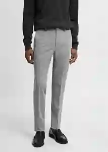 Pantalón Paulo Gris Talla 38 Hombre Mango