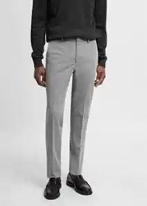 Pantalón Paulo Gris Talla 38 Hombre Mango