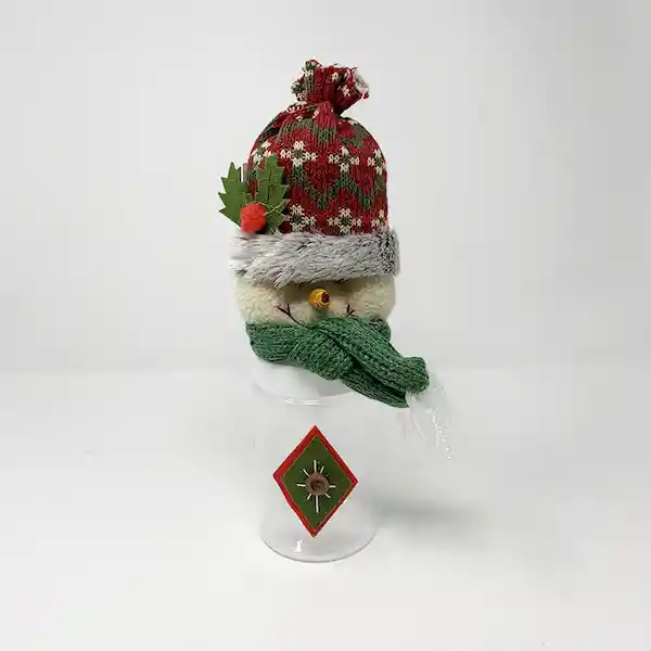 Burica Frasco Decorativo Snowman 20 cm