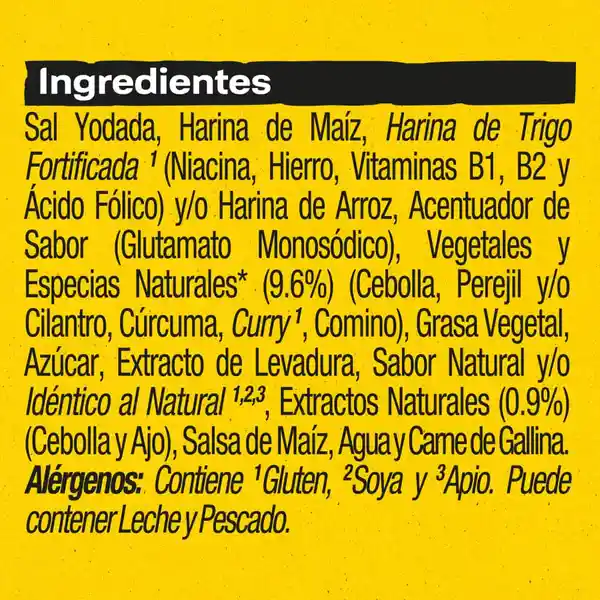 Caldo de Gallina MAGGI Doble Gusto 12 cubos x 120g