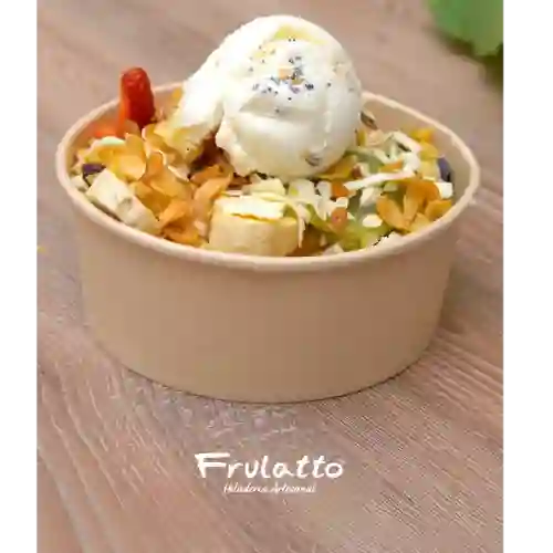 Bowl de Frutas con Helado