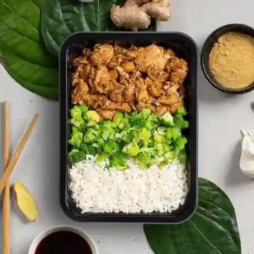 Pollo Teriyaki Vol+ Arroz + Mix Verdura
