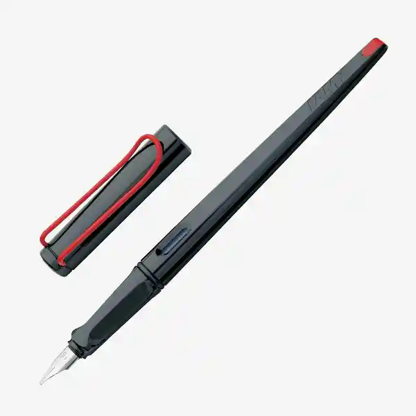 Lamy Estilógrafo Joy Negro Clip Rojo