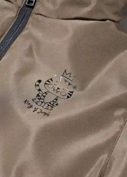 Abrigo Anorak Sebasb Coffee Talla 71 Niños Mango