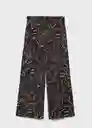 Pantalón Life Marrón Talla L Mujer Mango