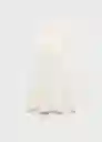 Vestido Blossom Offwhite Talla M Mujer Mango