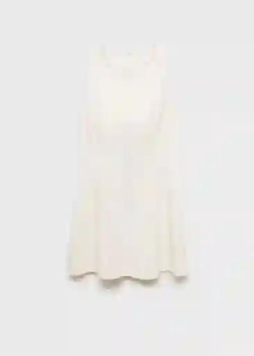 Vestido Blossom Offwhite Talla M Mujer Mango