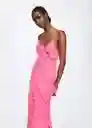 Vestido Sur Rosa Talla M Mujer Mango