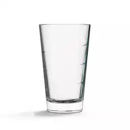 Cristar Set Vaso Diseño Spiral en Vidrio Alto 385 mL