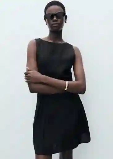 Vestido Sea Negro Talla S Mujer Mango