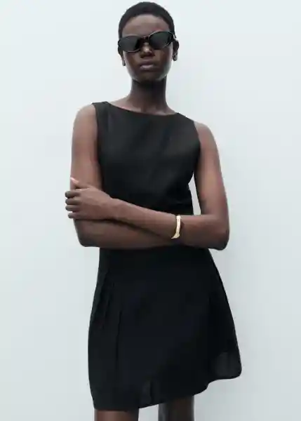 Vestido Sea Negro Talla S Mujer Mango