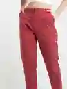 Pantalón Milan Rojo Rasilla Oscuro Mujer Talla 4 Naf Naf