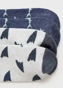 Calcetines Tiburón Navy Talla 22 Niños Mango