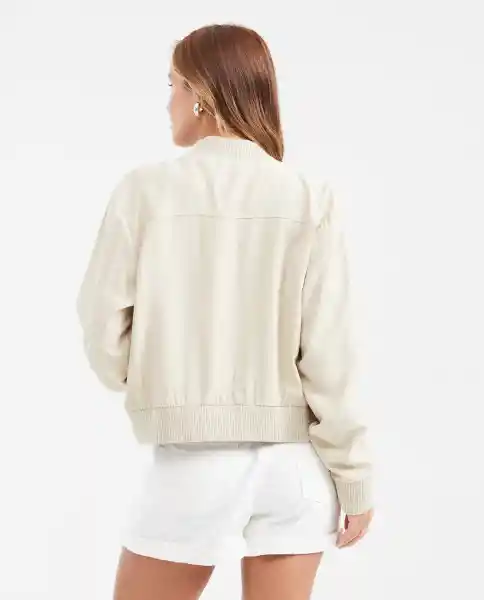 Chaqueta Bomber Jack Beige Albarizo Medio Talla S Chevignon