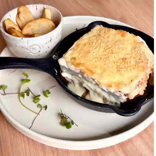 Sándwich pollo gratinado