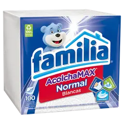 Familia Servilletas Acolchamax Normal Blancas Doble Hoja