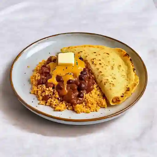 Calentado Con Chorizo Llanero