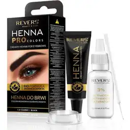 Revers Henna Pro Colors Tono Negro para Cejas