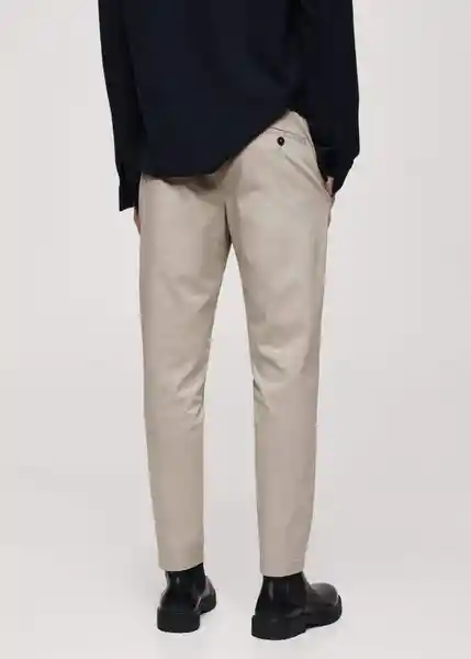 Pantalón Prato Gris Talla 40 Hombre Mango