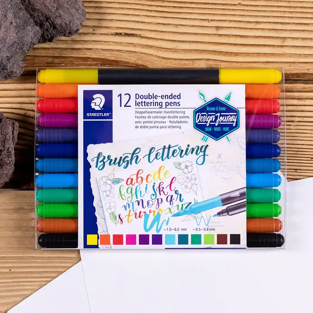 Staedtler Plumón Doble Punta Pincel Brush Lettering
