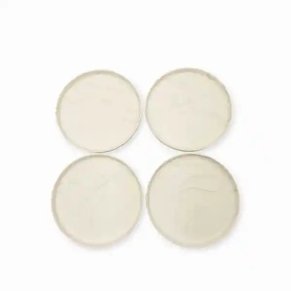 Set Plato Mediano Mármol Cuarcita 20 cm Ambiente Gourmet