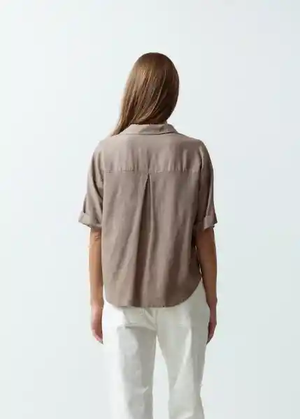 Camisa Mujer Gris Fungi Medio M 011G367 Naf Naf