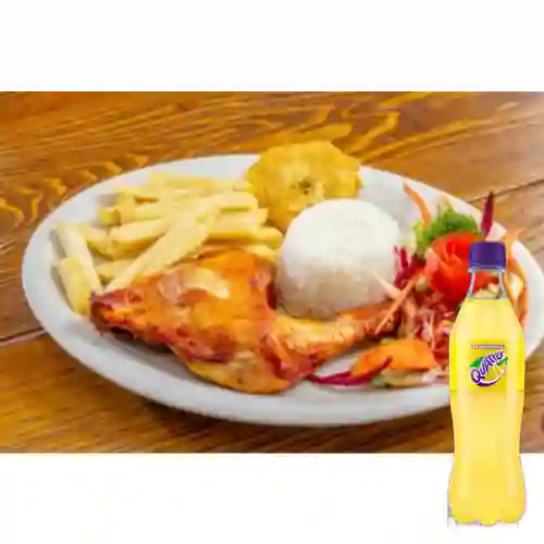 Combo Pollo Dorado + Quatro 350 ml