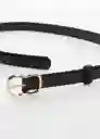 Cinturón Mola Negro Talla L Mujer Mango