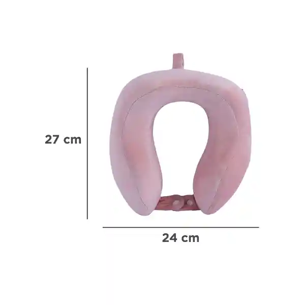 Almohada Viaje en Forma de u de Espuma Viscoelastica Rosa Miniso