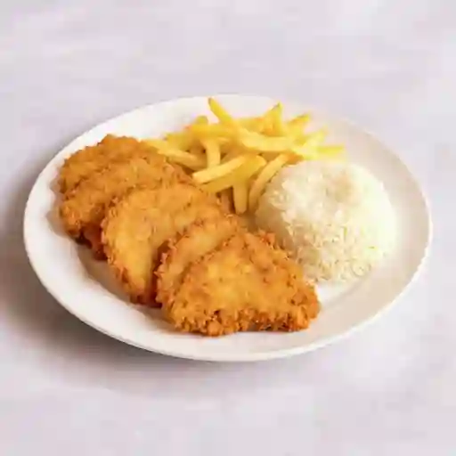 Doña chuleta (milanesa) cerdo ó pollo