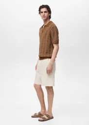 Camiseta Polo Puig Tabaco Talla M Hombre Mango
