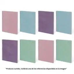 Scribe Cuaderno Dura Cuero Cuadriculado Argollado