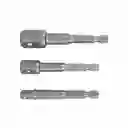 Truper Set Adaptadores Para Dados 1/4 3/8 1/2 10752