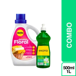 Combo Ekono Lavaloza Liquido + Detergente Liquido Aroma