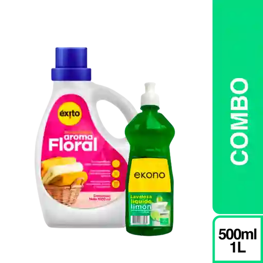 Combo Ekono Lavaloza Liquido + Detergente Liquido Aroma