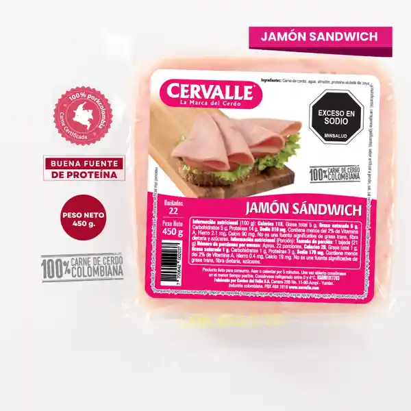 Cervalle Jamón Sándwich