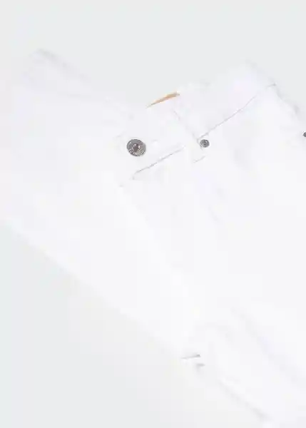 Jean Slim4 Blanco Talla 10 Niños Mango