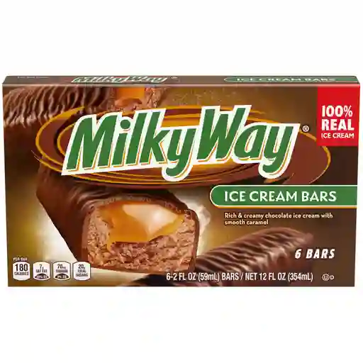 Helado Milky Way Barra 6 Pack