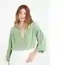  Camisa Free Mujer Verde Escarchado Claro Talla M Naf-Naf 