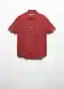 Camisa Fluid-H Rojo Talla S Hombre Mango