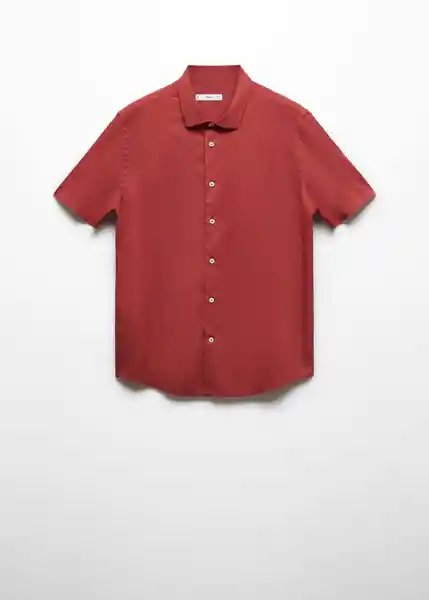 Camisa Fluid-H Rojo Talla S Hombre Mango