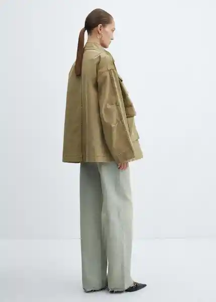Abrigo Parka Africa Khaki Talla M Mujer Mango