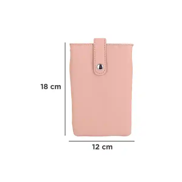 Bolso Mini Porta Celular Básico Rosa Miniso