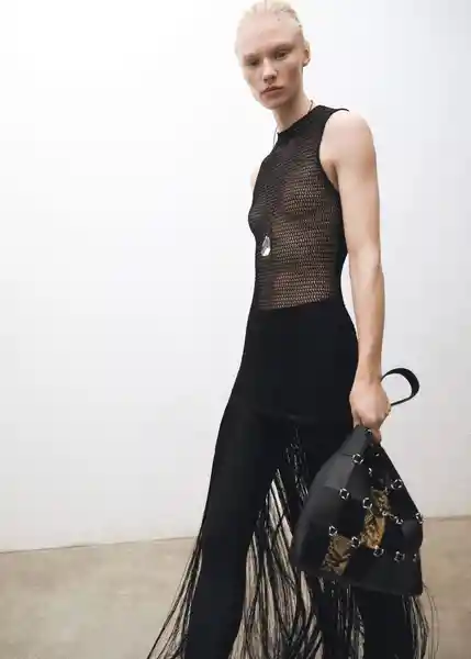 Vestido Guinea Negro Talla S Mujer Mango