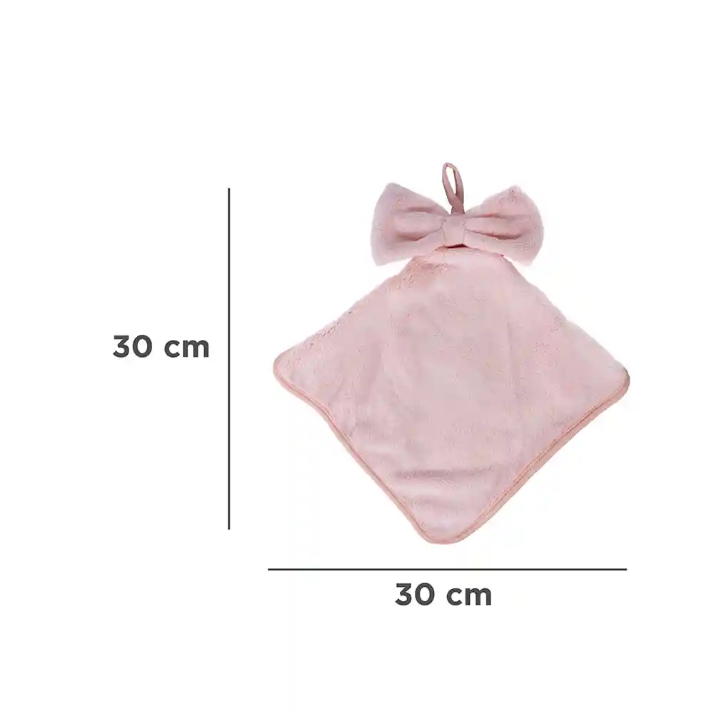 Toalla Para Manos Con Moño Rosa Miniso