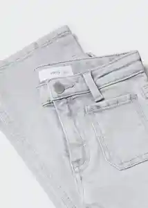 Jean Flare Tejano Gris Talla 11 Niña Mango